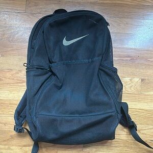 Nike black mesh backpack